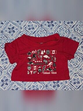 T-shirt For Teddy Bears 'Canada Rocks' By Please Mum